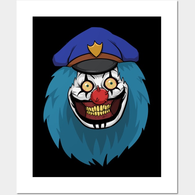 Dr. Rockzo, the Rock and Roll Clown Wall Art by ChurchOfRobot